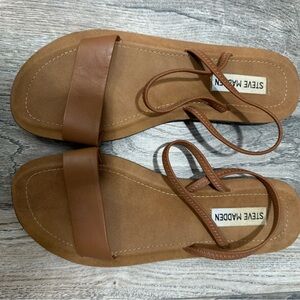 Steve Madden Brown Strappy Sandals